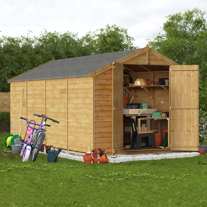 16x8 Overlap Apex Windowless BillyOh Keeper Garden Shed