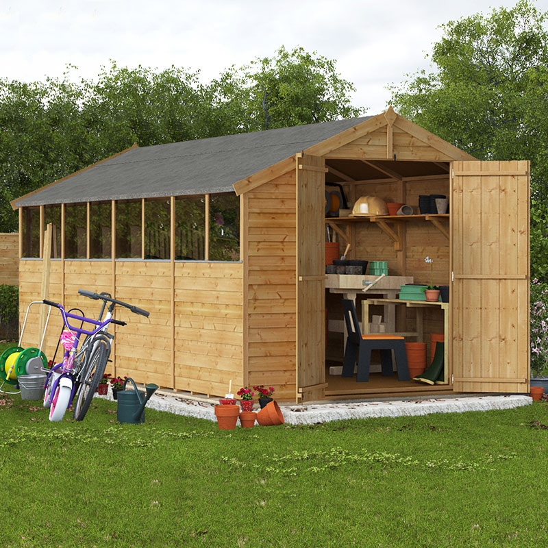 16x8 Overlap Apex Windowed BillyOh Keeper Garden Shed