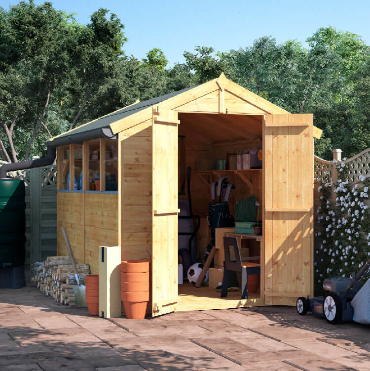 8x6 TG Apex Windowed BillyOh Master Garden Shed