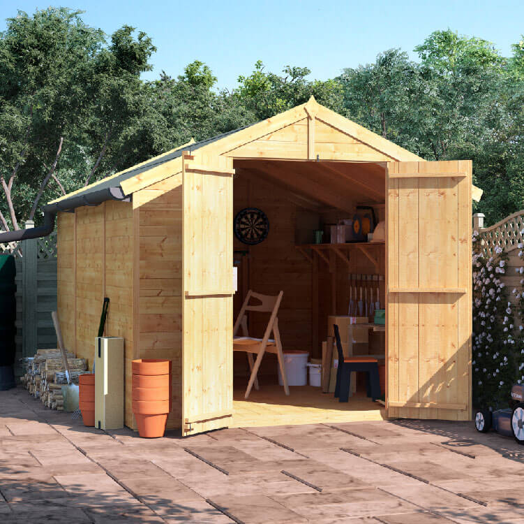 10x8 TG Apex Windowless BillyOh Master Garden Shed