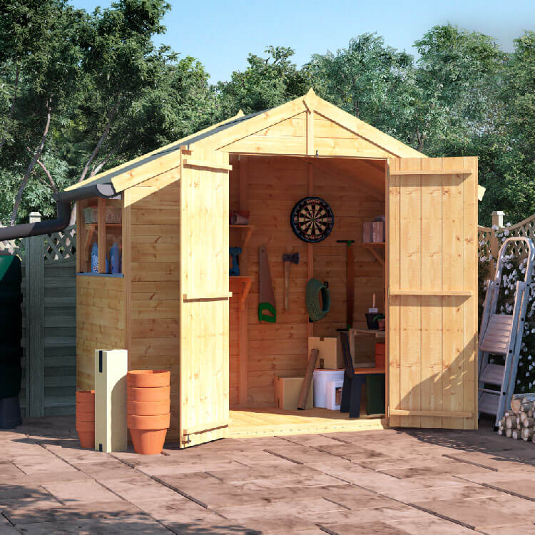 4x8 TG Apex Windowed BillyOh Master Garden Shed