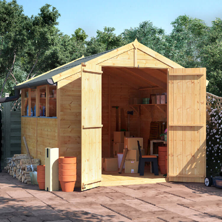 8x8 TG Apex Windowed BillyOh Master Garden Shed