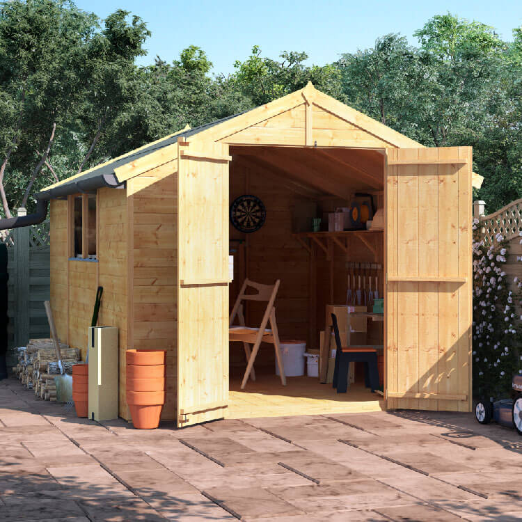 10x8 TG Apex Windowed BillyOh Master Garden Shed