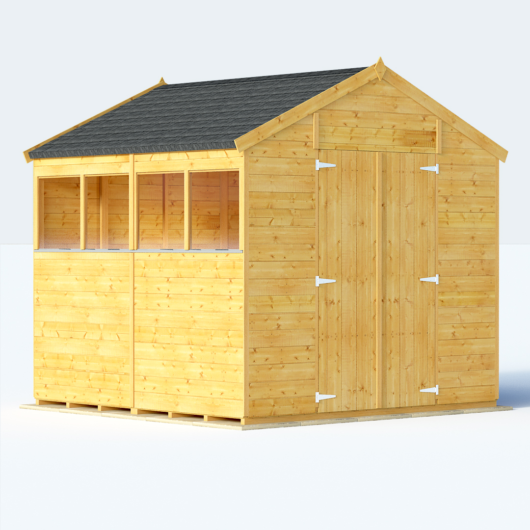 8x8 TG Apex Windowed BillyOh Expert Garden Shed