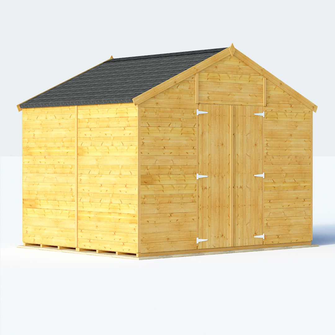 BillyOh 8 x 10 Expert Tongue and Groove Apex Windowless Garden Shed