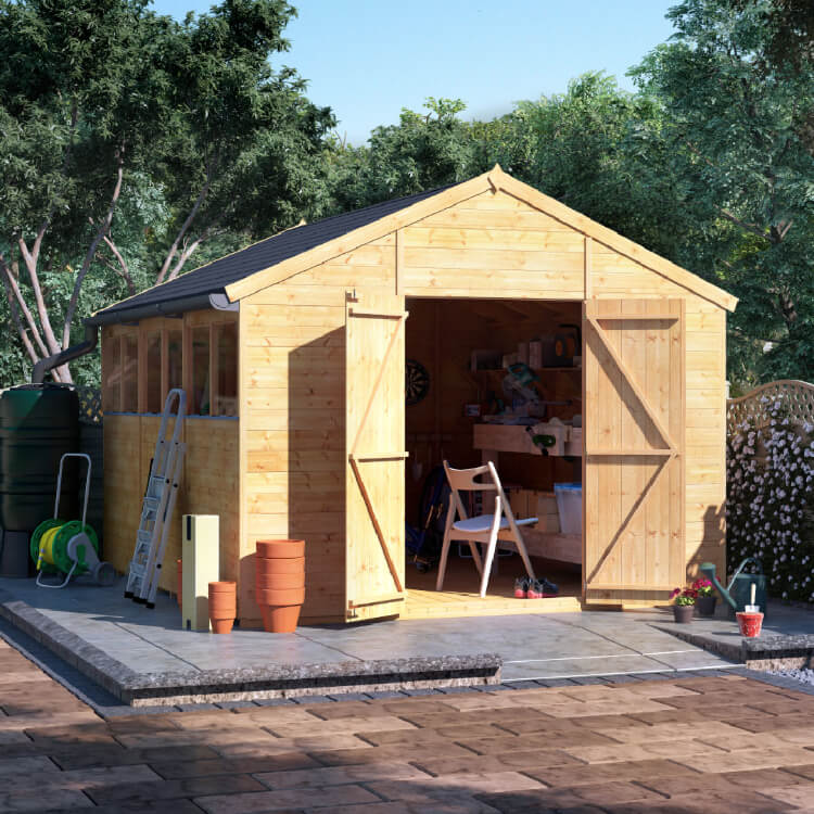 12x10 TG Apex Windowed BillyOh Expert Garden Shed