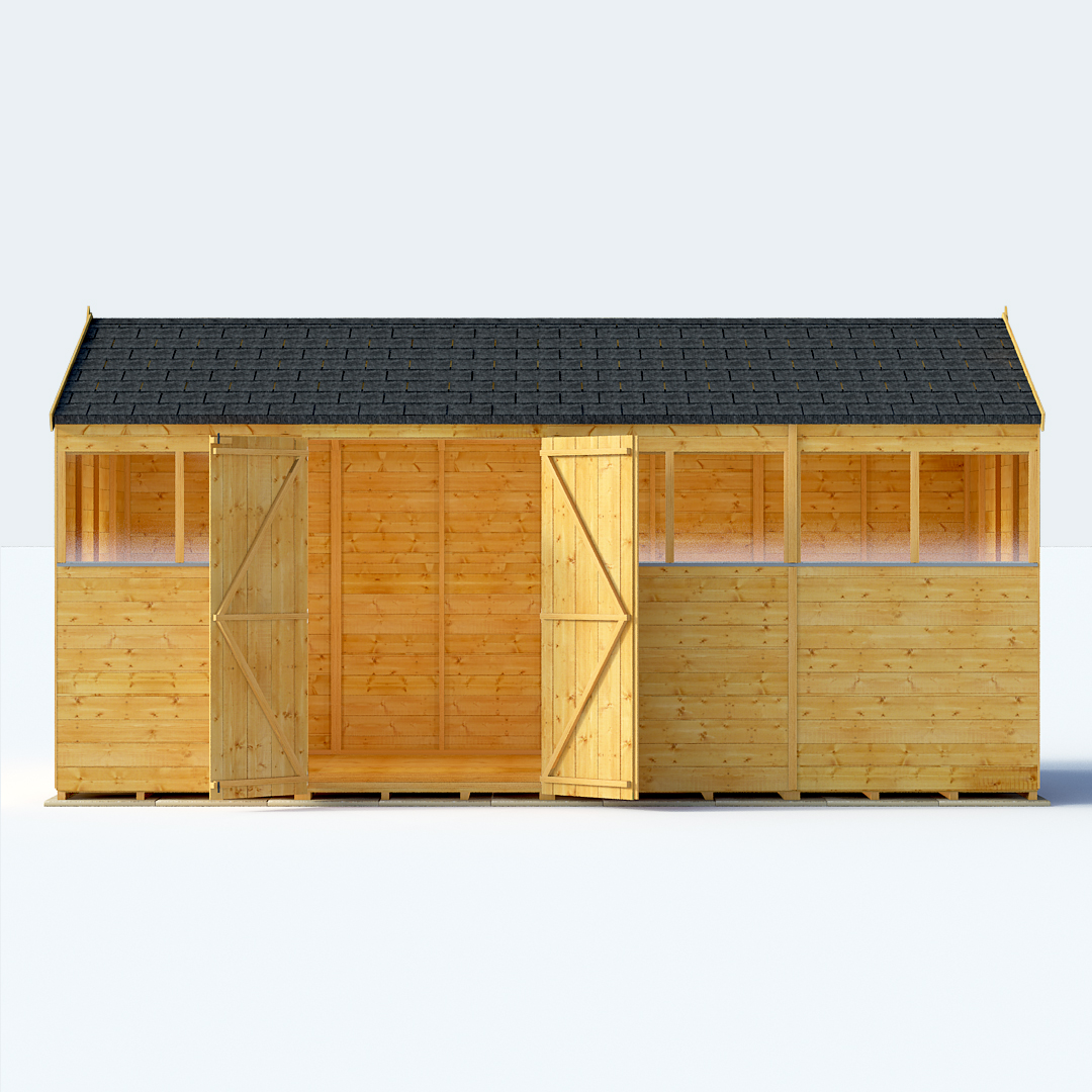 16x8 TG Reverse Apex Windowed BillyOh Expert Garden Sheds