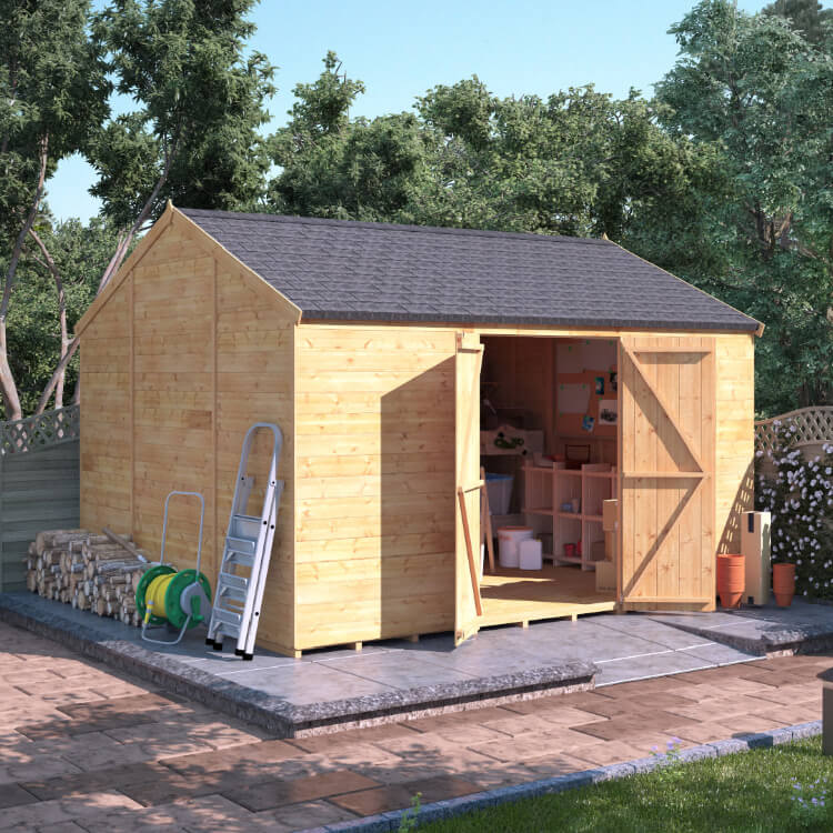 12x10 T&G Reverse Apex Windowless - BillyOh Expert Garden Sheds