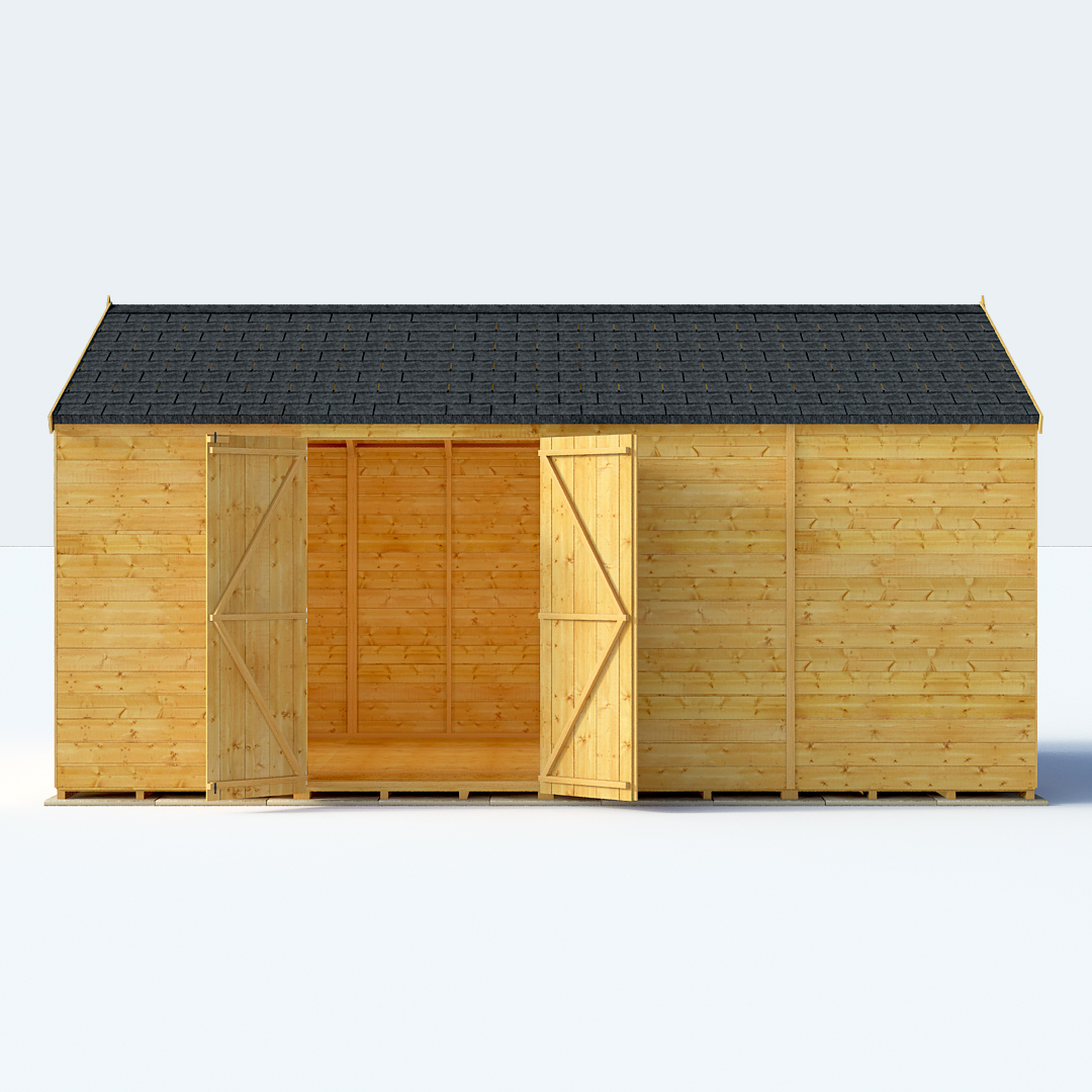 16x10 TG Reverse Apex Windowless BillyOh Expert Garden Sheds