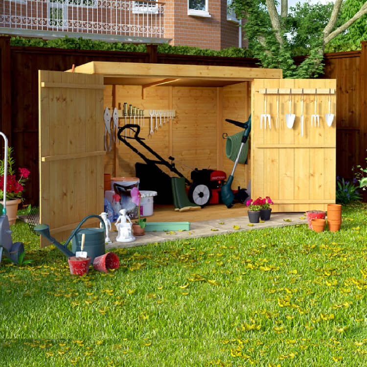 Wooden Bike Storage Shed Garden Bicycle Store Outdoor