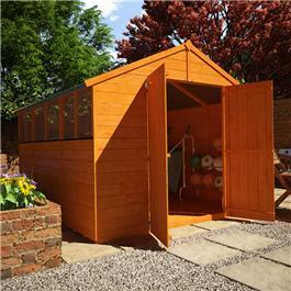 BillyOh Lincoln 4000 Popular Tongue and Groove Double Door Apex Garden Shed - 10'x8'