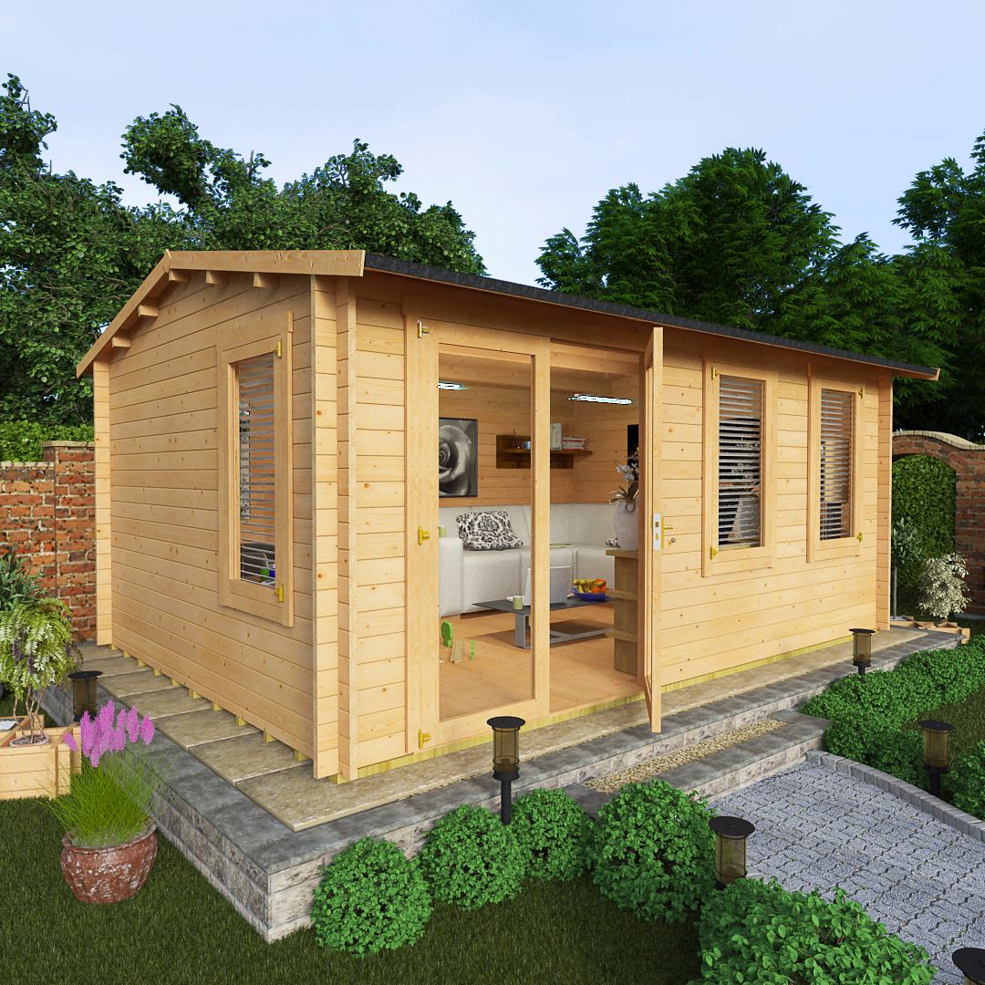 BillyOh 50 x 35 35mm Devon Garden Log Cabin