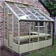 BillyOh Swallow Dove Lean-To Pressure Treated Greenhouse