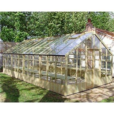 BillyOh Swallow Falcon Pressure Treated Wooden Greenhouse