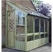 BillyOh Swallow Finch Lean-To Pressure Treated Wooden Greenhouse