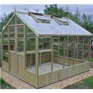 BillyOh Swallow Raven Pressure Treated Wooden Greenhouse