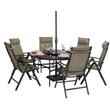 BillyOh Luxor Round 6 Seater Reclining Metal Garden Furniture Set