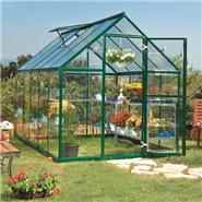 BillyOh Greenhouses - 5000M Easy Fit Aluminium Green Framed Polycarbonate Greenhouse Including Greenhouse Base & Opening Vent