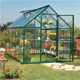 10 x 6 Green Aluminium Greenhouse