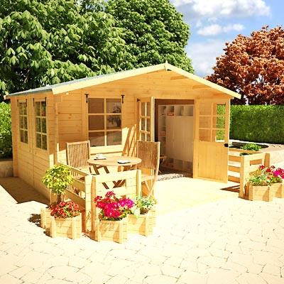 BillyOh Frontier 'Montana' Log Cabins Inc Verandah