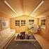 Montana II Log Cabin Inc Verandah: Internal Showing Depth