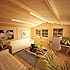 Montana II Log Cabin Inc Verandah: Internal as Summerhouse
