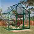 6 x 6 - BillyOh 5000 Easy Fit Aluminium Green Greenhouse with Base & Opening Vent