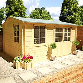 Log Cabin Billyoh Frontier 'Santa Fe' 3.89m x 3.26m