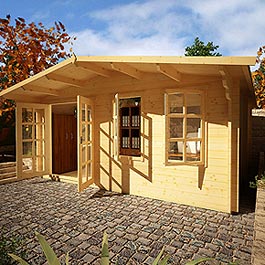 Log Cabin Billyoh Woodland Home Office 16' x 20'