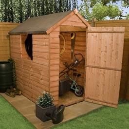 Wooden Shed Billyoh Traditional Economy Apex 5' x 3'