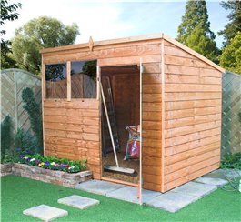 Super Saver Overlap Pent 8' x 6' Wooden Shed