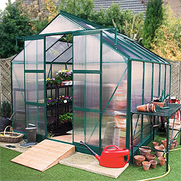 Greenhouse Billyoh Rosette Complete 4' x 6' Metal Greenhouse