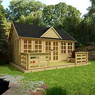 BillyOh Village Hall Log Cabin with Verandah