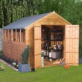 Garden Shed Billoyh Castle Overlap Apex 8' x 6' Wooden Shed