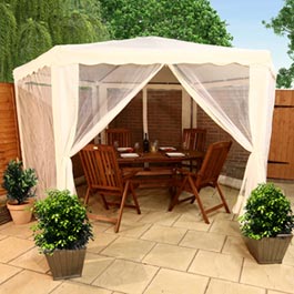 BillyOh Hexagonal Gazebo with Mesh Panels