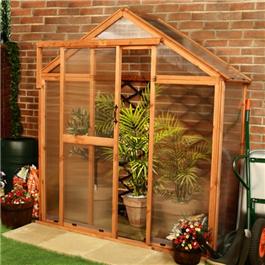 Lincoln Lean-To Greenhouse 2 x 6 Wooden Greenhouse