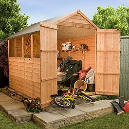 Garden Wooden Shed Billyoh Super Saver Overlap Apex 7' x 5'