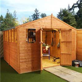 Garden Wooden Shed Billyoh Lincoln Workshop 10' x 10'