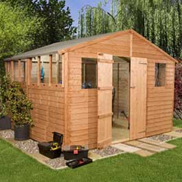 Billyoh Overlap Workshop 10' x 20' Wooden Shed