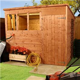 Park Tongue and Groove Pent 8 x 6 Wooden Shed