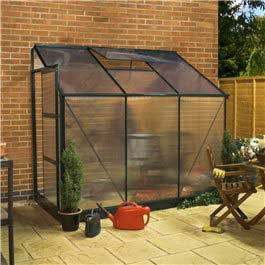 Lean-to Greenhouse Billyoh Rosette 6' x 4' Metal Greenhouse