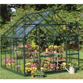 Halls Greenhouses - Green Aluminium Magnum Toughened 10 x 8 Garden Greenhouse