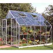 Halls Silver Aluminium Magnum 10 x 8 Metal Greenhouse