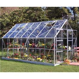 Halls Silver Aluminium Magnum 14 x 8 Horticultural Greenhouse