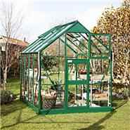 Eden Greenhouses - Green Aluminium Acorn 6 x 6 Metal Greenhouse