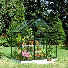 Halls Green Aluminium Popular 4 x 6 Metal Greenhouse