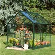 Halls Green Aluminium Popular 6 x 6 Metal Greenhouse
