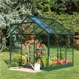 Halls Green Aluminium Popular 6 x 6 Metal Greenhouse