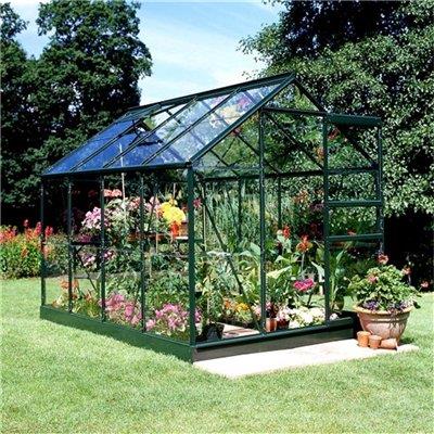 Halls Green Aluminium Popular 8 x 6 Metal Greenhouse