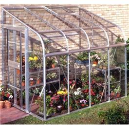 Halls Silverline 8 x 6 Lean to Greenhouse Toughened Glass